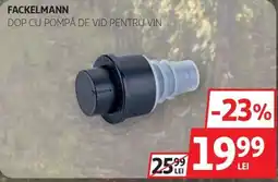 Auchan Fackelmann dop cu pompă de vid pentru vin Ofertă