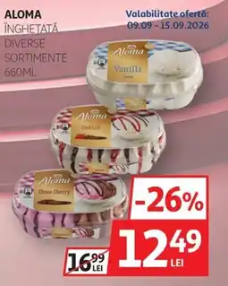Auchan Aloma înghețată diverse sortimente Ofertă