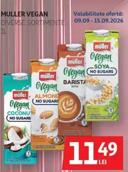 Auchan muller vegan diverse sortimente Ofertă
