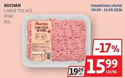 Auchan Auchan carne tocată de porc Ofertă