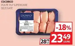 Auchan Cocorico pulpe pui superioare dezosate Ofertă
