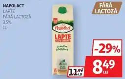 Auchan Napolact lapte fără lactoză Ofertă
