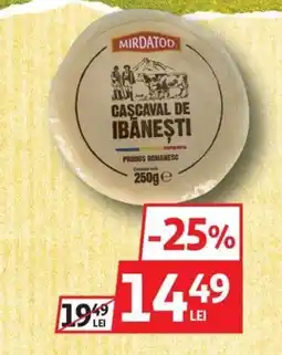 Auchan Mirdatod cascaval de ibanești Ofertă