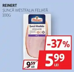 Auchan Reinert șuncă westfalia feliată Ofertă