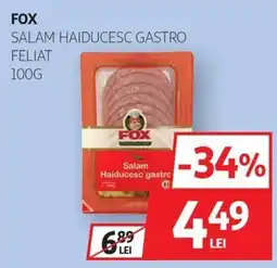 Auchan Fox salam haiducesc gastro feliat Ofertă