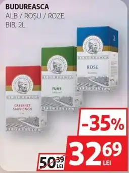 Auchan Budureasca alb roșu roze Ofertă