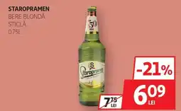 Auchan Staropramen bere blondă Ofertă
