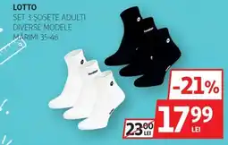 Auchan Lotto set 3 șosete adulți Ofertă