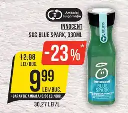 Mega Image Innocent suc blue spark Ofertă