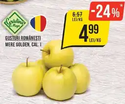 Mega Image Grădina Mega gusturi românești mere golden, cal. i Ofertă
