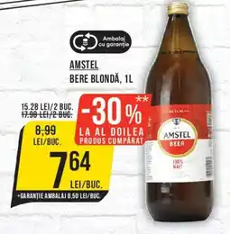 Mega Image Amstel bere blondă Ofertă