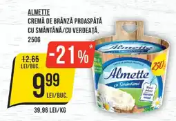 Mega Image Almette cremă de brânză proaspătă cu smântână Ofertă