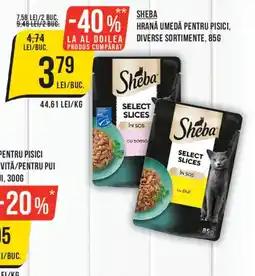 Mega Image Sheba hrană umedă pentru pisici Ofertă