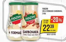 Mega Image Panzani sos 4 formaggi carbonara Ofertă