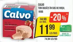 Mega Image Calvo ton bucăți în sos de roșii Ofertă