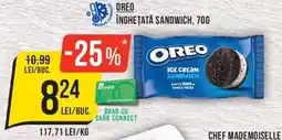 Mega Image Oreo inghetata sandwich Ofertă