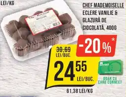 Mega Image Chef Mademoiselle eclere vanilie & glazura de ciocolata Ofertă