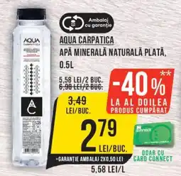 Mega Image Aqua Carpatica Apa Minerala Naturala Plata Ofertă