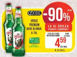 Mega Image Ursus premium bere blondă Ofertă