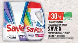 Mega Image savex detergent pudră/lichid/balsam pentru rufe Ofertă