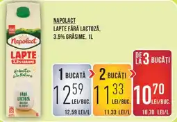 Mega Image Napolact lapte fără lactoză Ofertă