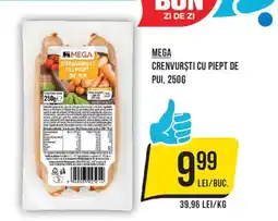 Mega Image Mega crenvurști cu piept de pui Ofertă