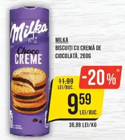 Mega Image Milka biscuiți cu cremă de ciocolată Ofertă