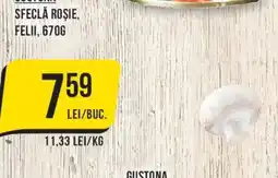 Mega Image Gustona sfeclă roșie, felii Ofertă