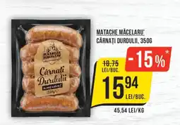 Mega Image Matache Măcelaru' Cârnați Durdului Ofertă
