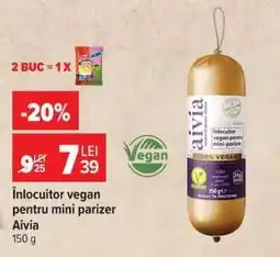 Carrefour Înlocuitor vegan pentru mini parizer Aivia Ofertă