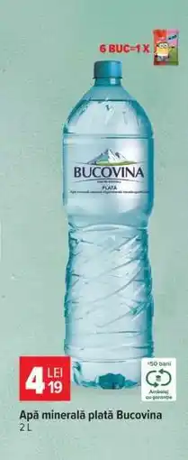 Carrefour Apă minerală plată Bucovina Ofertă