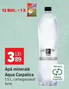 Carrefour Apă minerală Aqua Carpatica Ofertă