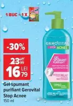Carrefour Gel spumant purifiant Gerovital Stop Acnee Ofertă