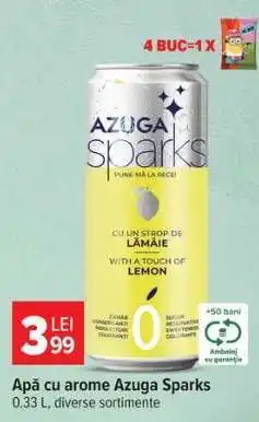 Carrefour Apă cu arome Azuga Sparks Ofertă