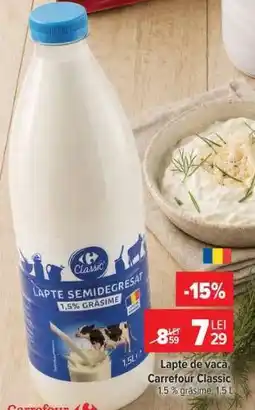 Carrefour Lapte de vacă Carrefour Classic Ofertă