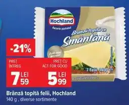Carrefour Brânză topită felii Hochland Ofertă