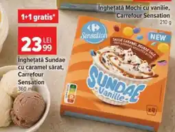 Carrefour Înghețată Sundae cu caramel sărat, Carrefour Sensation Ofertă