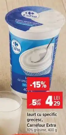 Carrefour Iaurt cu specific grecesc Carrefour Extra Ofertă