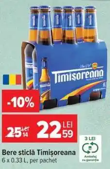 Carrefour Bere sticlă Timișoreana Ofertă