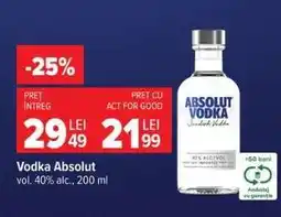 Carrefour Vodka Absolut Ofertă