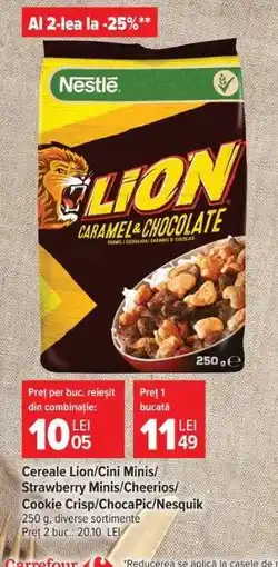 Carrefour Lion Caramel & Chocolate Cereal Ofertă