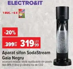 Carrefour Aparat sifon SodaStream Gaia Negru Ofertă