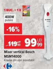 Carrefour Mixer vertical Bosch MSM14000 Ofertă