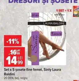 Carrefour Set x 5 șosete fine femei, Sinty Laura Baldini Ofertă