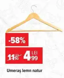 Carrefour Umeraș lemn natur Ofertă