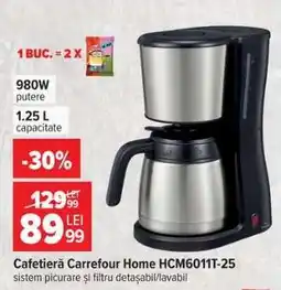 Carrefour Cafetieră Carrefour Home HCM6011T-25 Ofertă