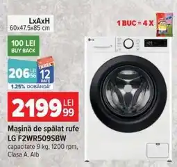 Carrefour Mașină de spălat rufe LG F2WR509SBW Ofertă