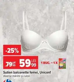 Carrefour Sutien balconette femei, Uniconf Ofertă