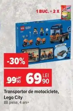 Carrefour Transportor de motociclete, Lego City Ofertă