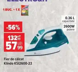 Carrefour Fier de călcat Klindo KSI2600-23 Ofertă